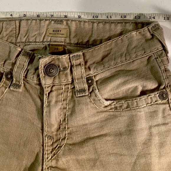 SOLD! Rare! 🇺🇸 Ricky Straight Khaki Colored SuperT in “BMA KHK CLDO TRL” 29x33 - Picture 3 of 11